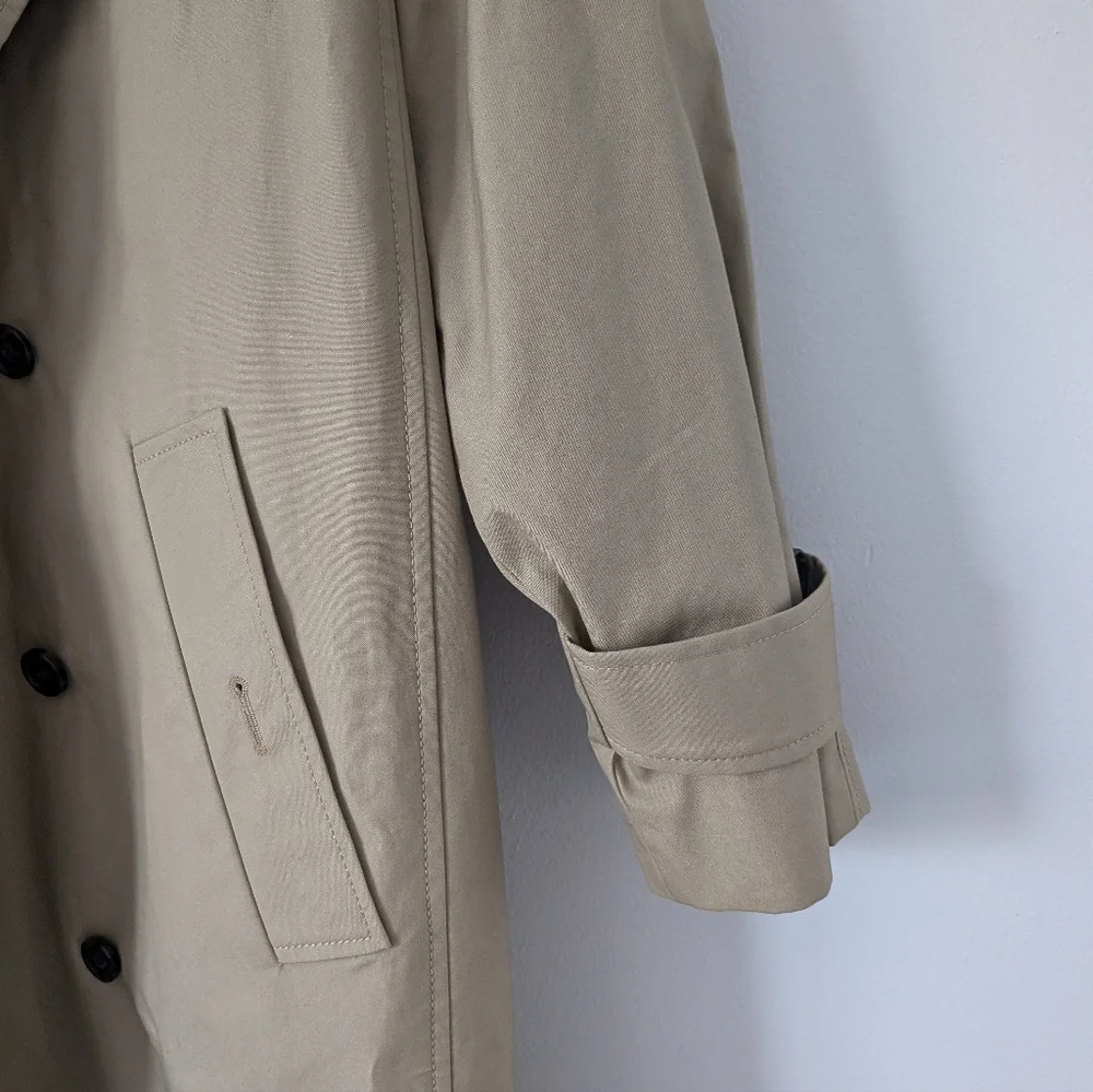 J. Crew Relaxed Oversized Tan Trench Coat - Picture 9 of 13